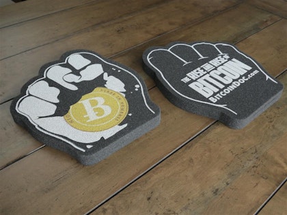 Bitcoin Foam Fist