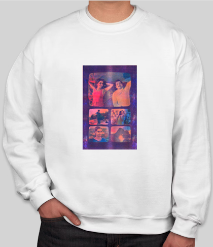 Amrit + Hamza Car White Crew Neck